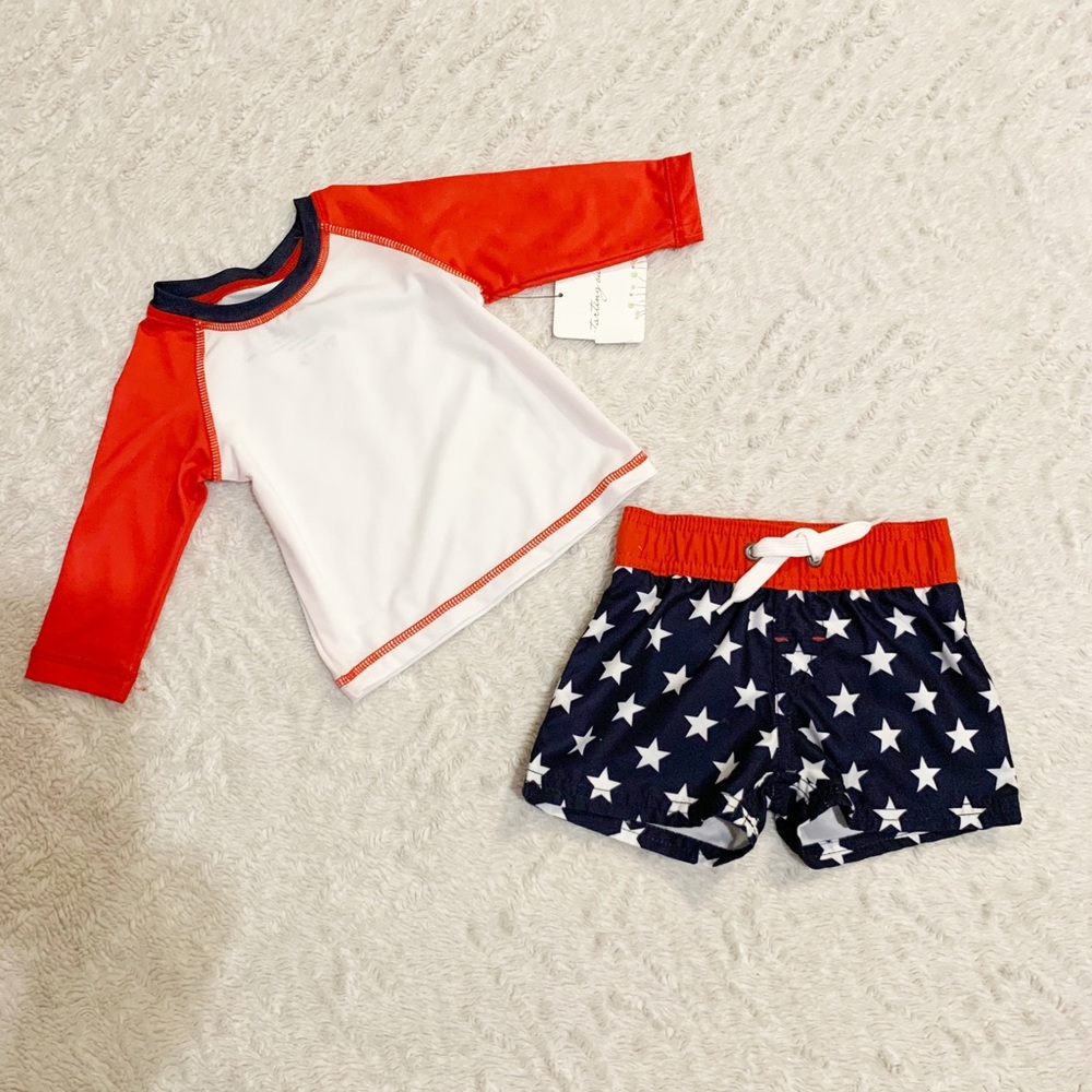 NWT Starting Out Baby Boy 2 Piece Swimsuit